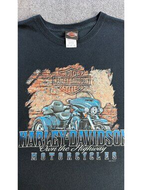 Harley-Davidson Black  Hideout  Joplin MO -Shirt 2XL Tall Hideout Motorcycle